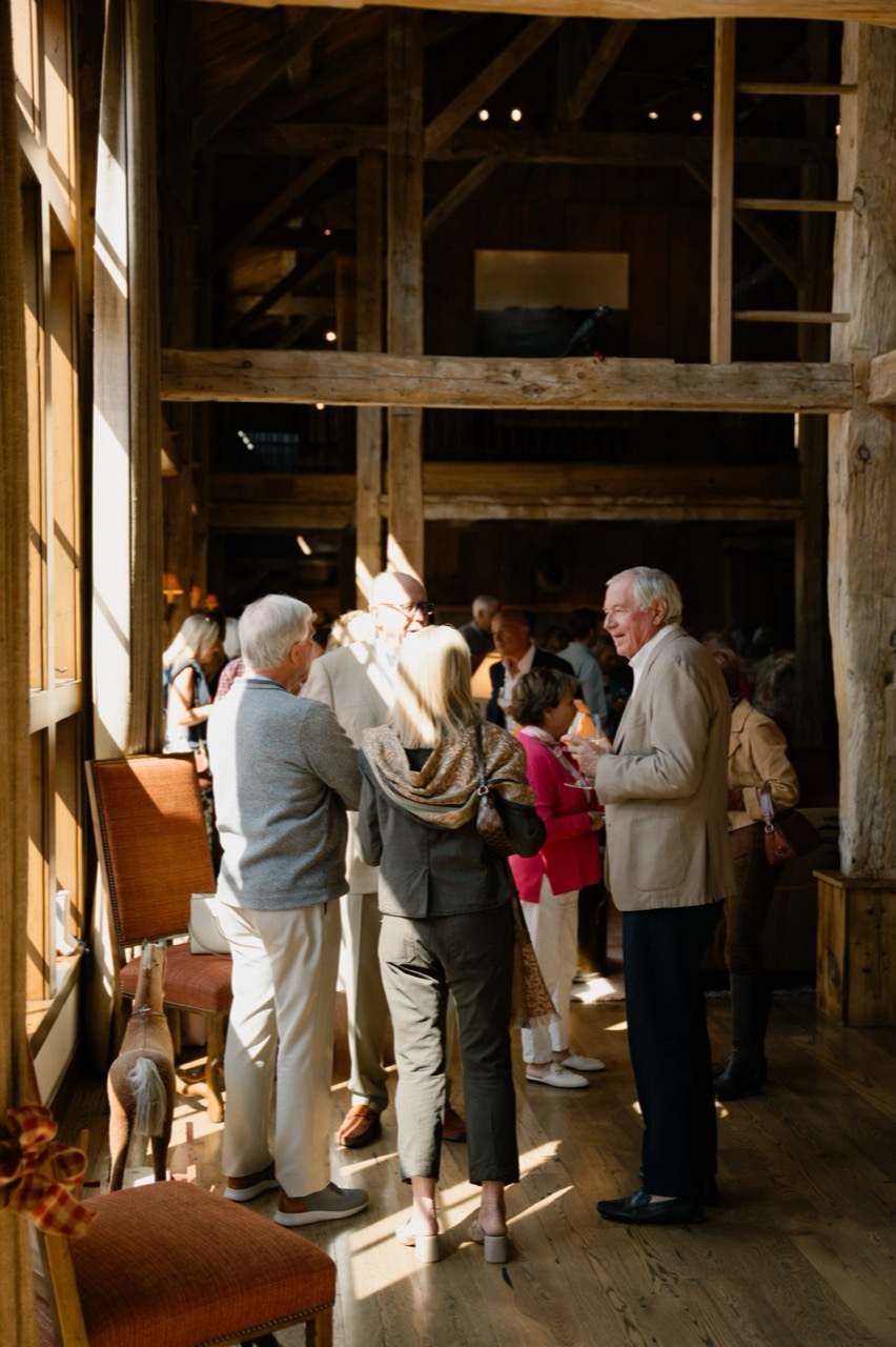 Attendees connect during a Sun Valley Policy Forum reception
